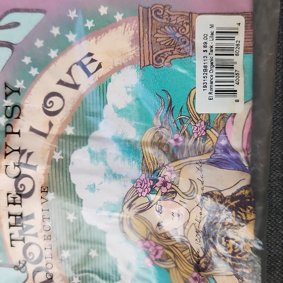 New Spell Designs El Romance Tank Lilac M Lavender Stevie Nicks Tee Singlet Top - Picture 10 of 14